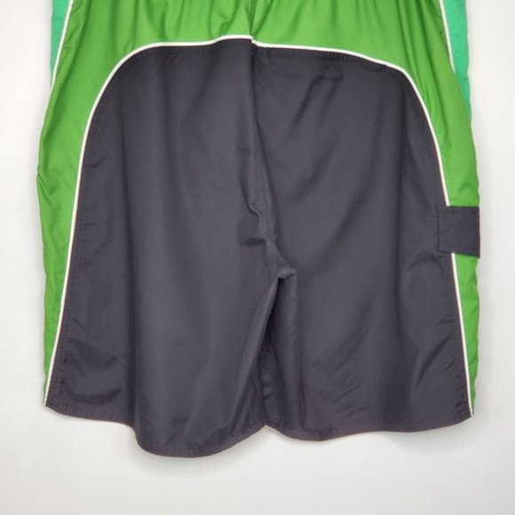 GAP Black Green Activewear Beach Wear Water Sports Board Shorts Size 35 - Picture 7 of 10